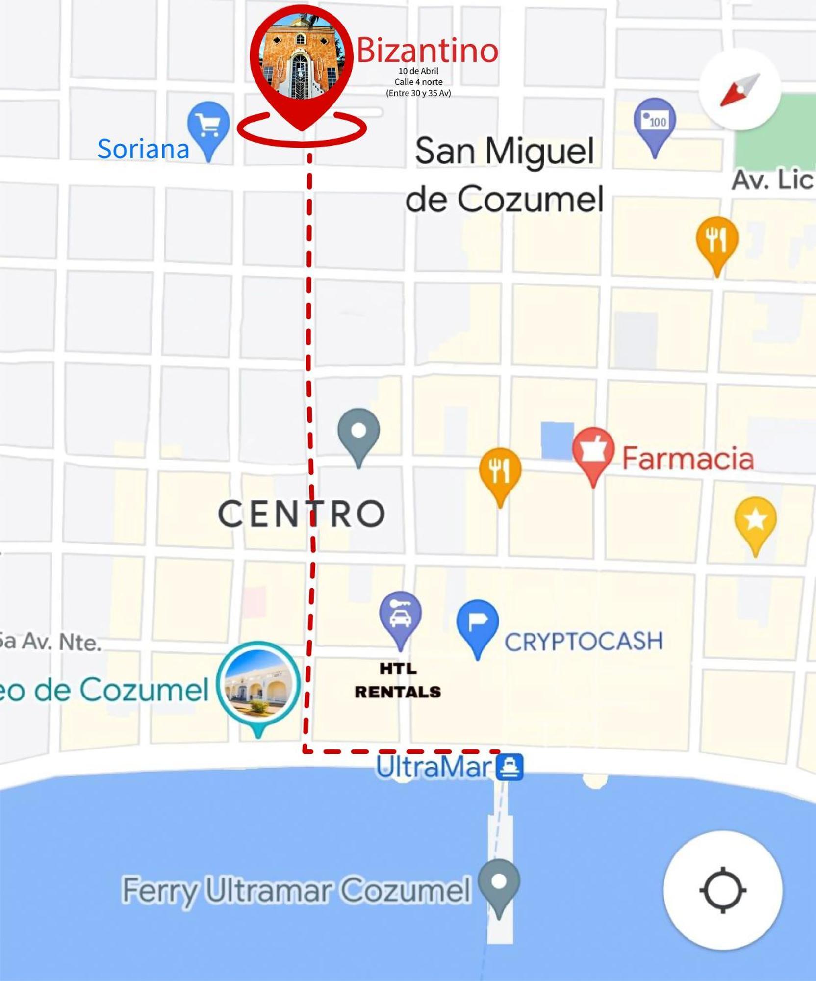 Apartamento Bizantino Cozumel Eksteriør billede